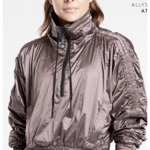𝅺ATHLETA Allyson Felix Luxe Crop Half Zip Jacket Size XXS